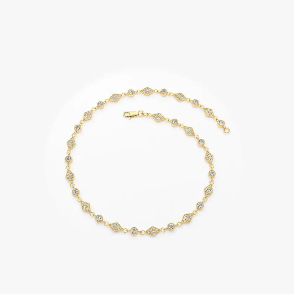 Eleanor's Charming Diamond Bracelet - Picture 2 of 2